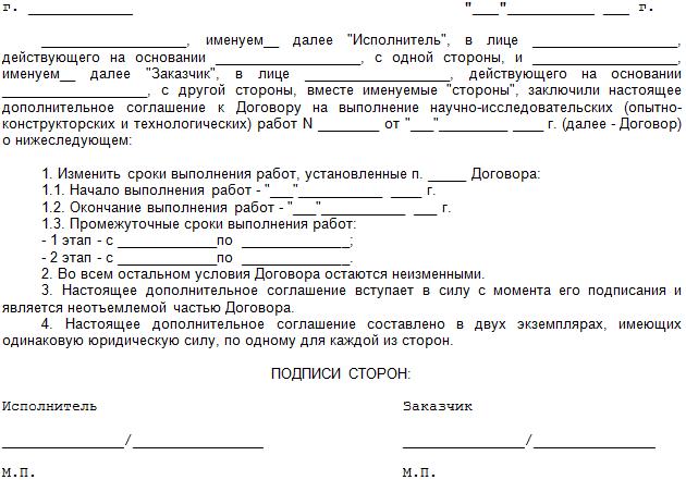 إجراءات إنهاء التغييرات وإنهاء العقد